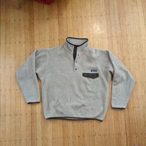 Patagonia Synchilla Snap-T Fleece Jacket Men Beige Tan Medium